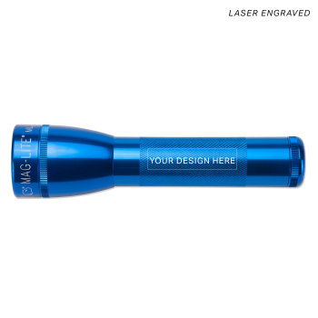 ML25LT LED 2-Cell C Flashlight – Blue – Custom Engraving