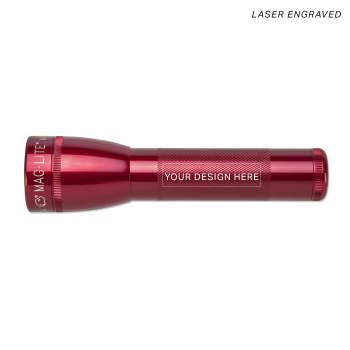 ML25LT LED 2-Cell C Flashlight – Red – Custom Engraving
